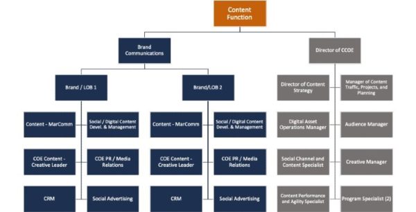 Organization of your content operations team.